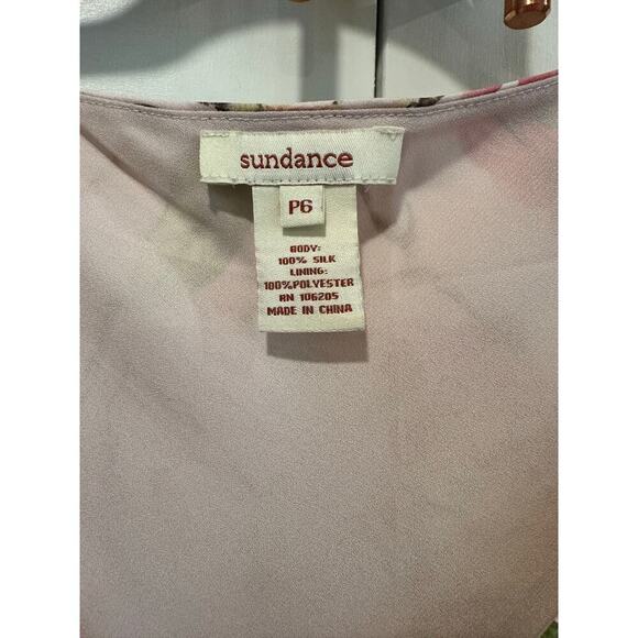 Sundance layered 100% silk dress floral boho fairycore maxi pink summer - Picture 6 of 6